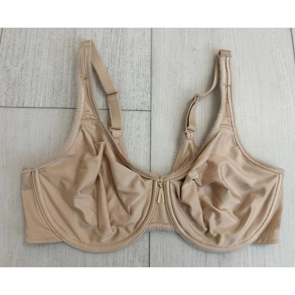 Wacoal 855192 Basic Beauty Full Figure Seamless Bra Size 38D - Nude